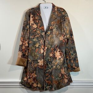 Solitaire Anthropologie Floral Women's Jacket L